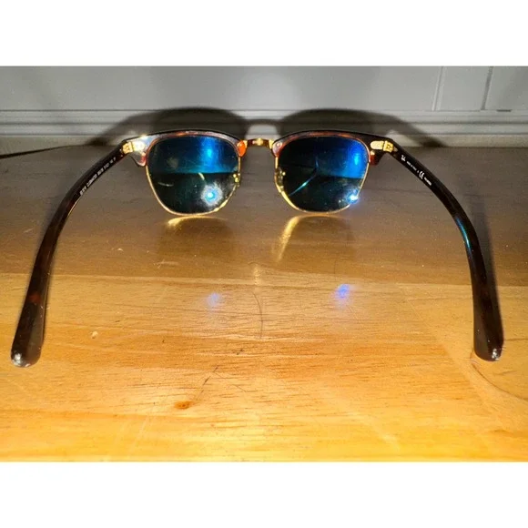 Ray Ban RB3016 ClubmasterItalian Sunglasses Polarized Tortoise Gold Frame